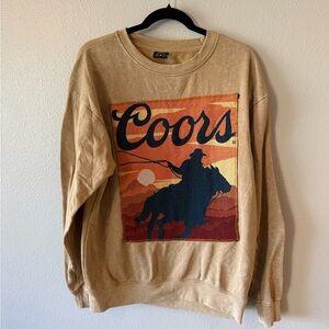 Tan Coors sweatshirt for Men